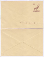 PSE / Postal Stationery Envelope, Unused Prepaid Cover, 1.00 Stag Animal, Madras Security Printer (MSP), India  - Buste