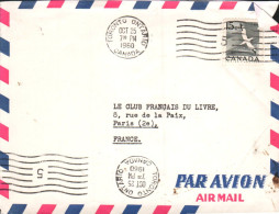 CANADA SEUL SUR LETTRE POUR LA FRANCE 1960 - Briefe U. Dokumente