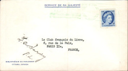 CANADA SEUL SUR LETTRE POUR LA FRANCE 1960 - Lettres & Documents