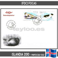 B0756.1# Islandia 2010. [FDC] Fauna. Focas (N) MI#1261-1262 - FDC