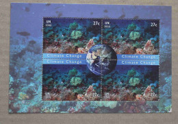 N-U-C Ny08-01 : Nations Unies New-Y  - Changement De Climat, Récif De Corail En Train De Mourir Et Globe Terrestre - Unused Stamps