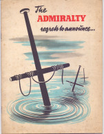 Boek Duitse Propaganda, Oorlog Op Zee - The Admiralty Regrets To Announce - Cargo, Duikboten, Foto's - 1941 - Guerre 1939-45