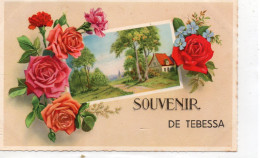 Tébessa Fantaisie "Souvenir De Tébessa" Fleurs Roses - Tébessa