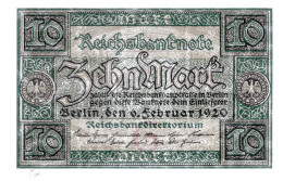 ALLEMAGNE / REICHSBANKNOTE DE10 MARK TRES BON Lettre: G - 10 Mark