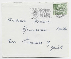 HELVETIA SUISSE 10CC LETTRE COVER MECANIQUE CHAMPIONNAT DU MONDE FOOTBALL SOCCER GENEVE 1954 - 1954 – Switzerland