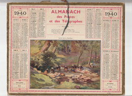 ALMANACH Des Poste 1960 -  Département De L 'aude - Lavoir Du Morbihan - Grossformat : 1921-40