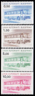 1981. FINLAND. LINJA-AUTORAHTI - BUSSFRAKT. Complete Set (4 V.). Never Hinged. (Michel 14-17) - JF534322 - Pacchi Tramite Autobus