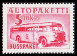 1952-1958. FINLAND. Mail Bus. 5 Mk. AUTOPAKETTI - BUSSPAKET Never Hinged  (Michel AP 6) - JF534376 - Bus Parcels / Colis Par Autobus / Pakjes Per Postbus
