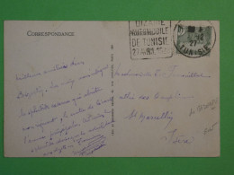 BV2 TUNISIE  BELLE LETTRE 1927 A ST MARCELLIN  FRANCE + JBIZERTE +AFF. INTERESSANT - Lettres & Documents