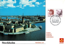 NORWAY 1992 PU97 STOCKHOLM PHILATELIC EXHIBITION CARD - Maximumkaarten