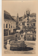 D1003) WIEN 24 - MÖDLING - Straße Brunnen Säule - Häuser ALT 1953 - Mödling