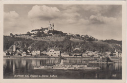 D1004) MARBACH A. D. Donau U. MARIA TAFERL Mit SCHIFF Im Vordergrund 1937 - Maria Taferl
