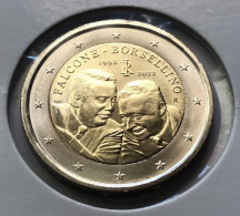 ITALIA 2022 FALCONE E BORSELLINO MONETA 2 EURO NUOVA FDC Cartoncino Protettivo - Conmemorativas