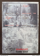 Tonga, 2015, Easter, Rembrandt, Etchings, Art, MNH, Michel Block 86 - Tonga (1970-...)