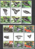 Tonga, 2015, Butterflies, Insects, Animals, MNH Gutter Pairs, Michel 2044-2049 (4) - Tonga (1970-...)