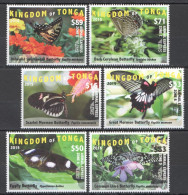 Tonga, 2015, Butterflies, Insects, Animals, MNH, Michel 2044-2049 - Tonga (1970-...)