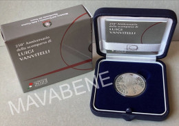 ITALIA 2023 LUIGI VANVITELLI MONETA 5 EURO ARGENTO PROOF IN ASTUCCIO - Collections