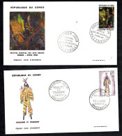 FDC Lot 1965 1966 Folklore Et Tourisme Festival Mondial Des Arts Nègres Dakar - FDC