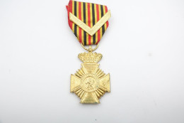 Militaria - MEDAL : Military Decoration For Service Seniority Medaille Eerste Klasse - Gold Plated - Belgium - Autres & Non Classés