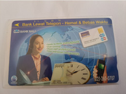 INDONESIA  / INDOCARD/ BANK BALI/ EURO/MASTER CARD/BANK LE  / INDOSAT / 75 UNITS  / PREPAID/     / MINT CARD  **13817 ** - Indonesien