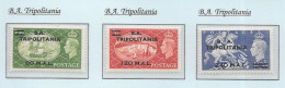 Gb 1948  Festival Of Britain OVERPRINTED B. A. TRIPOLITANIA  (3)    LIGHTLY MOUNTED MINT See Notes & Scans - Nuovi