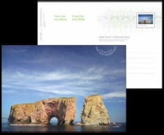 Canada 2018 From Far And Wide Percé Rock L’Île-Bonaventure-et-du-Rocher-Perc Stationery Card Natural Arch(1 Card) MNH ** - Neufs