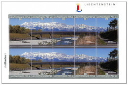 Liechtenstein 2022 "Die Marke" Fr..90 With Personalised Panorama Wooden Bridge & Alpstein Range Brücke Mountains MNH ** - Nuevos