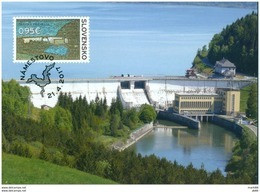 Slovaquie 2017 Carte Maximum (tirage 1500) Bâtiments Industriels Barrage De Orava - FDC