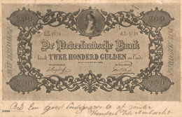 BANCONOTE PAPER MONEY BILLETS - OLANDA, HOLLAND, NEDERLAND - 200 GULDEN - #019 - Münzen (Abb.)