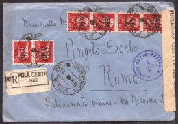 GR1844  - TRIESTE - RACCOMANDATA DA POLA - Poststempel