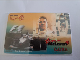 INDONESIA  / IMC LAREN TEAM / AUTO RACING  /   RP 5500    / INDOSAT  / PREPAID/ SEALED     / USED  CARD  **13823 ** - Indonesien