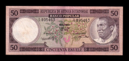 Equatorial Guinea Ecuatorial 50 Ekuele 1975 Pick 10 Mbc/+ Vf/+ - Aequatorial-Guinea