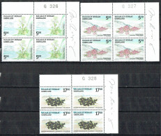 Greenland 2004. Native Edible Plants.. Michel 418 - 420 Plate Blocks MNH. Signed. - Blocks & Sheetlets