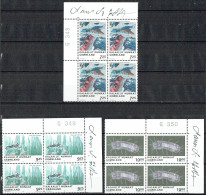 Lars Sjööblom. Greenland 2005.  Science. Michel 445 - 447 Plate Blocks MNH. Signed. - Blocks & Sheetlets