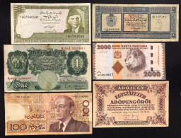 Ungheria Tanzania Lybia Pakistan Italia Brasile 11 Banconote  LOTTO 4657 - Hongrie