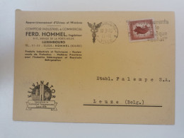 Reçu, Ferd. Hommel Luxembourg 1946 - Storia Postale