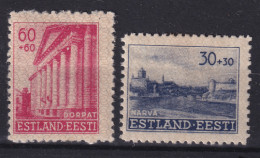 ESTONIA 1941 - MLH - Sc# NB3, NB5 - Estonie