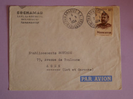 BV3 MADAGASCAR BELLE LETTRE FDC 1954 TANANARIVE A AGEN +  +AFF. PLAISANT - Covers & Documents