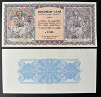 2021 Matej Gabris Dokumentacni Akciova Spolecnost Alfons Mucha UNC SPECIMEN ESSAY Tirage Limité - Specimen