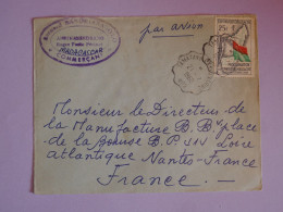 BV3 MADAGASCAR BELLE LETTRE 1960   TAMATAVE A NANTESFRANCE  +  +AFF. PLAISANT - Briefe U. Dokumente