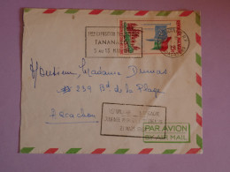 BV3 MADAGASCAR BELLE LETTRE 1962   TANANARIVE  A  ARCACHON  FRANCE  +  +AFF. PLAISANT - Brieven En Documenten