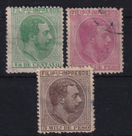 PHILIPPINES 1886-89 - MLH - Sc# P1, P2, P4 - Philippinen