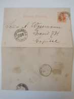 Carta Postal, 3 Centavos, Oblitéré Cobrar 002 Centavos 1898 - Interi Postali