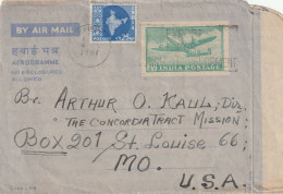 India Old Air Letter Mailed - Storia Postale