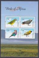 2012 Tanzania 4887-4890KL Birds 13,00 € - Spechten En Klimvogels