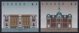 MiNr. 1403 - 1404 Kanada (Dominion) 1994, 21. Febr./1995, 20. Febr. Freimarken: Architektur - Postfrisch/**/MNH - Unused Stamps