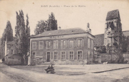 Delcampe - CPA IGNY La Place De La Mairie Animée - Igny