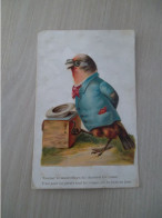 ANIMAUX HABILLES - S18871 - Tourner La Manivelle En Lui Chantant Ton Amour - Pigeon - Animaux Habillés