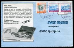 YUGOSLAVIA 1991 Solidarity Week 220 D. Tax Used On Commercial Postcard.  Michel ZZM 204 - Wohlfahrtsmarken