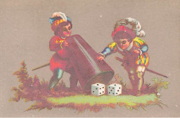 Jeux * Illustrateur * Le Jeu De Dés * Dé * Enfants * Chromo Ancien - Cartas